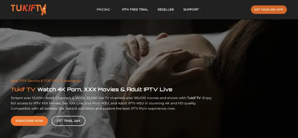 Tukif Porn IPTV يوفر افضل اشتراك IPTV للكبار لمشاهدة افلام كبار 18، سكس كبار، وفيلم للكبار فقط بجودة 4K ودعم IPTV للكمبيوتر